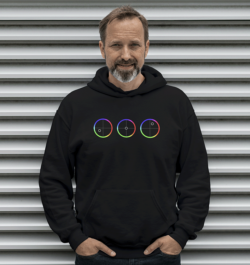 Color wheels - Organic Fashion Hoodie