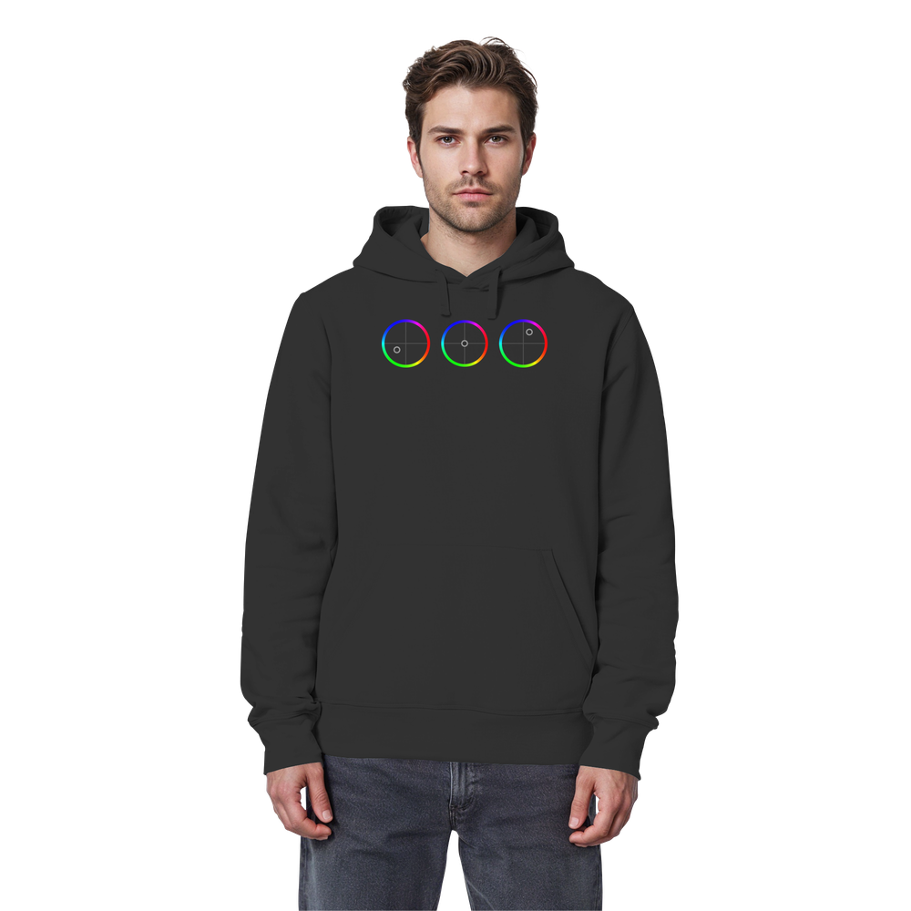 Color wheels - Organic Basic Hoodie - Image 2
