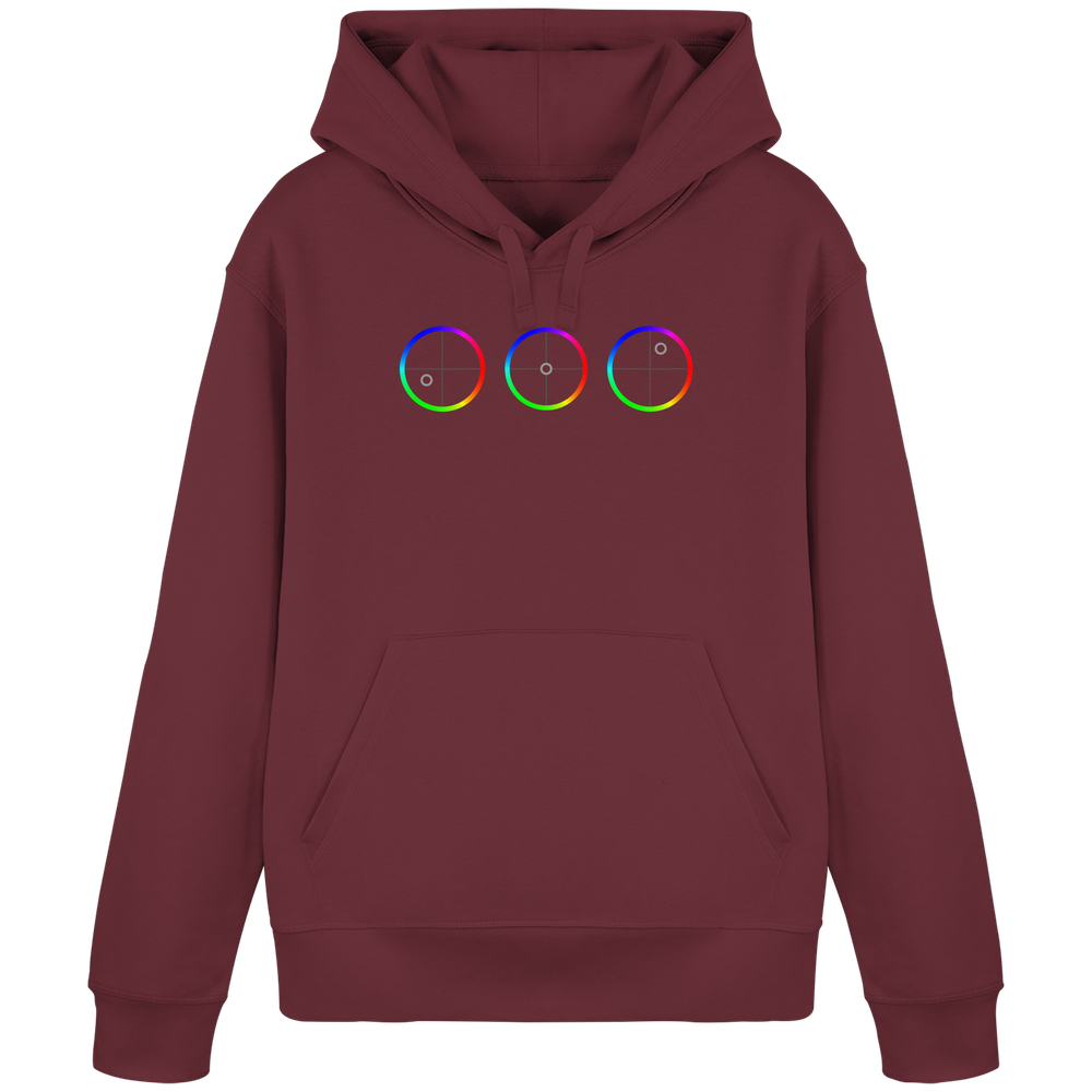 Color wheels - Organic Basic Hoodie - Image 3